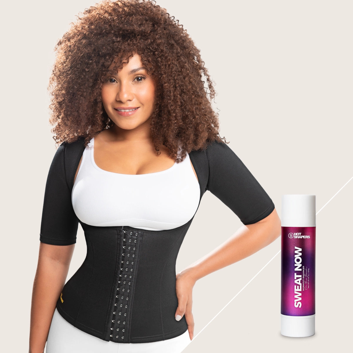 Sleeved Cami Hot Waist Cincher