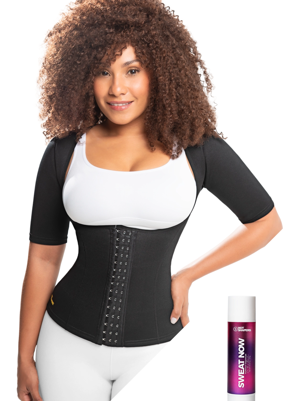 Sleeved Cami Hot Waist Cincher