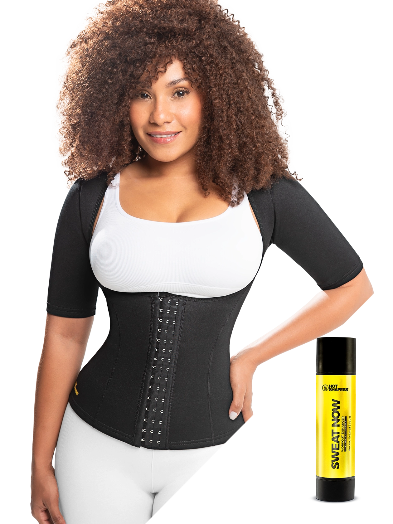 Sleeved Cami Hot Waist Cincher