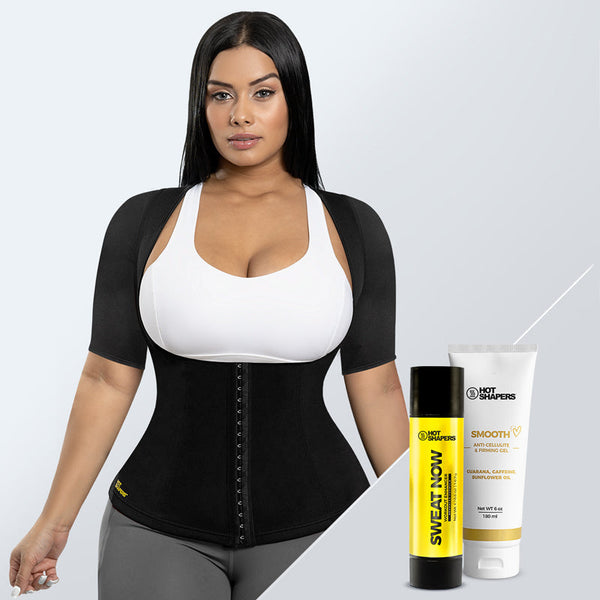 HOT SHAPERS Cami Hot Waist Cincher – Women Slimming Sweat Vest & Sauna Body  Shaper (Medium, Black) in Dubai - UAE